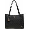 GUESS Eco Erica Elite Tote Bag Coal Logo