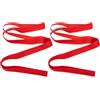 AKOOSY 2 Pezzi Nastro per Cerchi Bici in PVC Rosso, Protezione Tubolare 26 | Antiforatura per Ruota, Facile da Portare e Riporre, Accessorio da Ciclismo, per Bici da Strada e Montagna