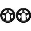 VILLCASE 2 Pezzi Protezione per Corona Bici a 5 Fori, Nero Plastico