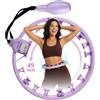 yuhewell Smart Counter Infinity Hoop - Dimensioni e peso regolabili 48,3 - 124,5 cm | Cerchio ponderato Infinity per adulti - Cerchio portatile rimovibile per allenamento, adatto ai principianti