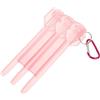 VANZACK Scatola Porta Freccette Astuccio Portatile per Freccette in Plastica Rosa con Guscio Rigido Multi-Scomparto e Accesso Rapido Uso Outdoor
