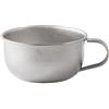 yanwuwa Bicchieri Tazza in metallo, GRANDE 220ML | Tazza con manico laterale per escursioni, picnic, pause tè, viaggi, uso quotidiano