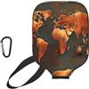 YQxwJL Rust - Copertura per pagaia da pickleball, in neoprene, con cerniera e tasca in rete e moschettone