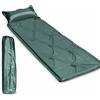 SZLIFE Materassino Autogonfiabile Campeggio, Struttura autogonfiante, Tappeto da riposo, Pernottamento esterno, Per amanti natura, Verde, 9 punti verde materassino