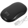 Cabilock Scaldamani Magnetico Mini USB Ricaricabile, Doppia Funzione, Nero | ABS Leggero e Compatto, Cavo di Ricarica Incluso, per Ufficio e Casa, Stile Pratico