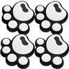ibasenice 4 Pezzi Adesivo Antiscivolo per Snowboard in Silicone Bianco