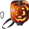YQxwJL Copertura della pagaia del pickleball del neoprene della stampa della zucca autunnale, manica protettiva della chiusura lampo con tasca in rete e moschettone