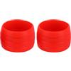 MAGICLULU Fissaggio per Manubrio Bici, Fascia in Silicone Rosso | Copertura Protettiva per Fibbia, Flessibile e Antiscivolo, per Tubo Fibbia e Manubrio Adulto