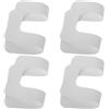 Hemobllo Toppa di Riparazione in PVC per Fessura Pinna Paddleboard, Toppa per Scatola Pinna, Bianco, 4 Pezzi, per Surf e Acque Intense