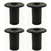 Halearo Tappi per Inserti per Scaletta per Pontone, Nylon da 1,25 Pollici, | Nylon Solido, Uso Marino, Montaggio su Tubo da 1,25 Pollici, Flangia da 75 Mm, Fori per Viti da 5 Mm, Anello Imbottito