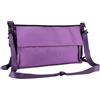 LOVIVER Sacca Porta Tappetino Supporto Equipaggiamento Organizer Multitasche in Tela E Nylon con Tracolla Regolabile Adatto per Palestra Viaggio Allenamento All'aperto, Viola