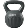 SPORTNOW Kettlebell, 10 kg, impugnatura antiscivolo, palestra, Grigio | Sollevamento pesi, allenamento della forza