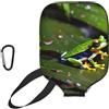 YQxwJL Peace Tree Frogs - Custodia protettiva in neoprene con cerniera e tasca in rete e moschettone