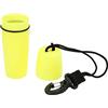 Aoresac Contenitore impermeabile asciutto per kayak, bottiglia sigillata in ABS con corda per gancio, tubo portatile per snorkeling per surf, canottaggio, nuoto, contenitore compatto giallo