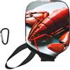 YQxwJL Copertura della pagaia del pickleball del neoprene della stampa dell'aragosta, manicotto protettivo della chiusura lampo con la tasca della rete e