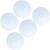 Aoresac 5 palline da golf galleggianti per allenamento in acqua, per interni ed esterni, 4,27 cm, colore: bianco