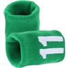 PACKOVE Fasce Elastiche per Polso in Poliestere, Protezione Comoda Verde | Coppia da Sport, Assorbono Sudore, Facili da Togliere, per Basket, Tennis e Fitness, Taglia Unica