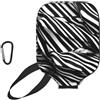 YQxwJL Copertura bianca nera della pagaia del pickleball del neoprene della stampa delle strisce, manicotto protettivo della chiusura lampo con la tasca della rete e il moschettone