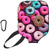 YQxwJL Copertura della pagaia del pickleball del neoprene della stampa della ciambella, manicotto protettivo della chiusura lampo con la tasca della rete e il moschettone