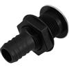 HOMOCONO Raccordo Passante per Scafo Integrato in Nailon Nero per Yacht | Drenaggio per Imbarcazioni, Applicazione Versatile, Installazione Semplice, Filtro Efficiente, per Motoscafi