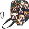 YQxwJL Simpatica copertura per pagaia in neoprene con stampa bulldog inglese, custodia protettiva con cerniera e tasca in rete e moschettone