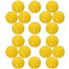 Luxshiny 20 Pezzi Palline da Allenamento 74mm per Pickleball 40 Fori Gialle | Design Cavo a Flusso D'aria in Pe, Stabile e Controllo, per Esercizi All'aperto e Nuovi Giocatori