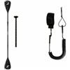 YWMJZEU Pagaia con Leash in Lega di Alluminio Pagaia Doppia Robusta Attrezzatura per Paddle Board