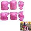 Miayical Set Completo di Protezioni 6-in-1 per Bambini - Ginocchiere, Gomitiere e Polsiere per Pattini, Skateboard e Bicicletta | Ideale per Ragazze e Ragazzi dai 3 Anni in Su