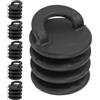 USHOBE 6 Pezzi Tappo di Scarico per Kayak 31mm in Gomma Nero per Canoe | Tenuta Aderente, Finitura Nera Elegante, Leggero e Resistente allo Sbiadimento, per Escursioni in Acque Dolci e Marine