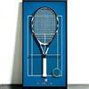 Generic Esposizione Tennis da parete,Supporto Racchetta decorativo (31,5 x 15,7 | Un'elegante esposizione da parete con porta racchetta decorativa per personalizzare la tua stanza. (Racchetta non inclusa)