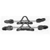 Ronyme 2 Pezzi Cinghie Subacquee Cinghia Cinturino Fascia di Ricambio Elastico Regolabile in Acciaio Inossidabile per Uso Quotidiano Adatta per Allenamento , Nero , M Molla 22CM Adatta Per 39-42