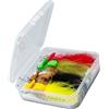 yanwuwa Mosche da pesca in schiuma pre-attrezzate per presentazione | Set di 4 esche assortite con code vestite per pesca in ruscello, lago e pesca alla trota e spigola