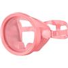 Baoblaze Maschera Subacquea Occhiali da Immersione Snorkeling Visiera Facciale Panoramica Vetro Temperato Silicone Antiperdita Struttura Unificata Cinturino , Rosa