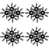 GATHINESS 50 Pezzi Dart Flight Protector, Flight Fixator, Plastico Nero, Riduce la Resistenza dell'Aria, Previene L'usura, per Principianti ed Esperti, Gioco Ricreativo e Competizione