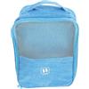 LIFKOME Borsa per Scarpe da Viaggio, Organizer Multifunzione Blu | Tessuto Cerniera Scorrevole, Protegge Capi Puliti, Adatta a Scarpe e Creme, Uso Viaggio