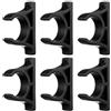 DOITOOL 6 Pezzi Supporto per Kayak Clip, Base Stabile e Moduli Neri | Plastica Tubi Metallici Spessi e Piedini Antiscivolo, per Bagagliaio Auto e Uscite All'aperto