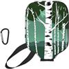 YQxwJL Copertura per pagaia in neoprene con stampa di alberi di betulla, custodia protettiva con cerniera con tasca in rete e moschettone
