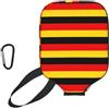 YQxwJL Copertura per pagaia da pickleball in neoprene con stampa bandiera tedesca, manica protettiva con cerniera con tasca a rete e moschettone