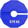 Jiswhisker JISADER Dumbbell Frazionalità di Pesi FORNITÀ Gamma CONVENUenti USA compatta Piatta Peso di variazione componente per Micro Caricamento, Blu, 0.75 kg