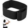 Nilioyul Aiuto per l'allenamento del golf, per migliorare la stabilità dello swing | Correzione dell'oscillazione regolabile, innovativo supporto per il collegamento del braccio per principianti per interni ed