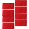 JECOMPRIS Fascia da Capitano Rosso 8 Pezzi Elastica Regolabile Calcio | Nylon Tinta Unita, Design Vuoto, Uso in Competizioni Sportive e Basket, Vestibilità Sicura