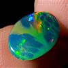 AK GEMS AND JEWELLERY Opal Cabochon, Naturale Ethiopian black opal, Fuoco Honeycomb 1.9 KT 10x8 MM