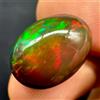 AK GEMS AND JEWELRY Opale Nero, Opale Honeycomb Etiope, Opale Naturale Cabochon Sfuso 8.5Ct 17x12 Mm