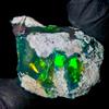 AK GEMS AND JEWELLERY Nero Opal, Naturale Opal gemstone Grezzo, Etiope Fuoco Crudo 20.5Ct 20x19 MM