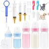 Sinofort 19 Biberon Gattini 60/100ml con Siringhe, Sparapillole per Gatti | Tettarella gattini appena nati, con 3ml/5ml/10ml siringhe, per cani, scoiattoli e altri animali appena nati