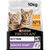 PURINA PRO PLAN Kitten, Crocchette per Gattini, Sacco da 10 kg | Cibo Secco per Gatti Cuccioli Healthy Start Ricco in Pollo