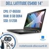 Dell Notebook 14" DELL Latitude E5490 Cpu i7-8650u Ram 8Gb 512Gb SSD Win11Pro