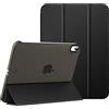 MoKo Cover Custodia per iPad (A16) 11a Gen 2025 /iPad 10a Gen 2022, Nero | Cover Custodia per iPad 11/10.9 Pollici,Protettiva per Supporto Ultrasottile con Copertura Posteriore Traslucida in PC Rigido