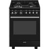 Smeg Concert CX61GMBL Cucina Elettrico Gas Nero A