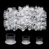 ATOMUS 300Pcs Tattoo Ink Cups with Base Pigment Cups Mixed Small Medium Large Ink Container for Tattoo Kit Tattoo Supplies